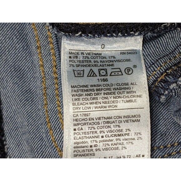 (3/$35) Old Navy Womens Size 0 Pull On Distressed Rockstar Skinny Jeans Jeggings - Picture 5 of 10